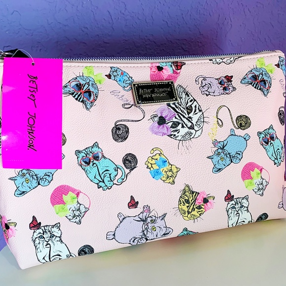 Betsey Johnson Handbags - Betsey Johnson Cat Wristlet NEW